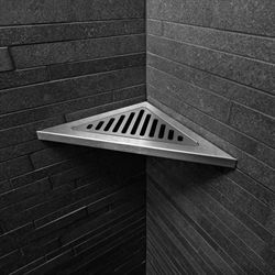 Unidrain hjørne sæbeskål i rustfrit stål 300 mm - Column