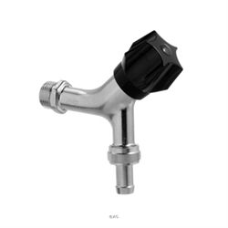 Aftapventil 1/2" med kronegreb og kontraventil