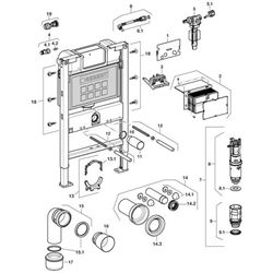 Geberit reservedele for Duofix cisterner - Pakning til Unifill svømmeventil (nr. 5.1)
