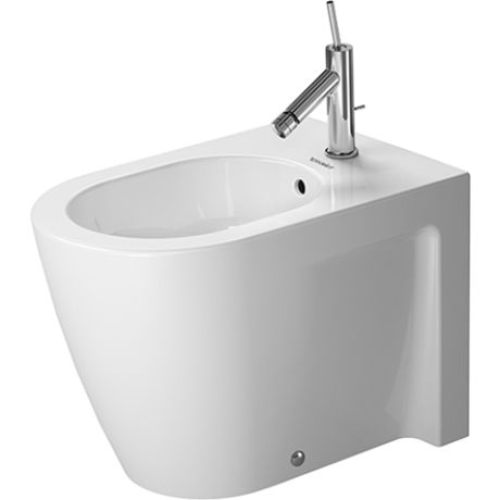 Duravit Starck 2 back-to-wall gulvmonteret bidet - Vælg variant