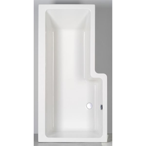 Strømberg Quantum Showerbath Badekar, 170x85 med Carronite - vælg side