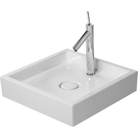Duravit Starck 1 470 x 470 vask til møbel - Uden hane, men med wondergliss