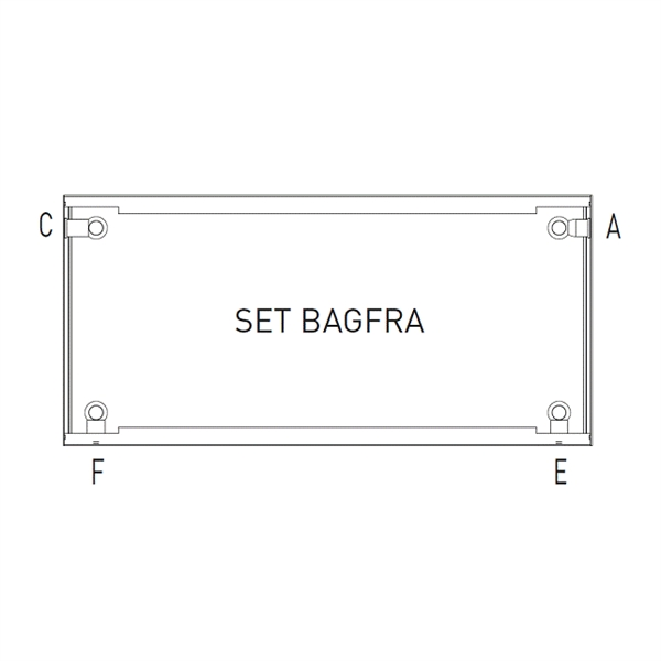 Nedadvendte anboringer EF / FE For Plan enkelt