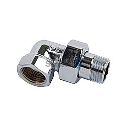1/2" vinkel radiatorforskruning, krom