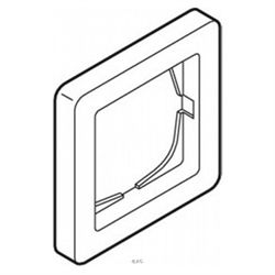 Fuga Lysdæmper LED-S 120VA med korrespondance - Fuga ramme 63 til 1 afbryder i hvid
