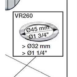 Vola VR260 Roset  - Rustfrit stål