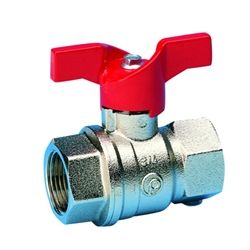 Kuglehane T-greb  - 1/2 Muffe/muffe 