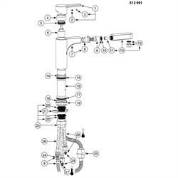 Blanco Pylos-S Brusehoved i Blankt krom
