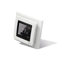 DEVIreg Touch Termostat med gulvføler, Design ramme - Hvid