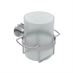 Vola Tandglasholder inkl. glas  - Børstet krom