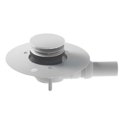 Duravit afløb til brusekar i krom - Vandret afløb