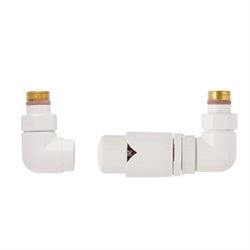 Strømberg Retur Termostat Ventilsæt - Højre, Hvid