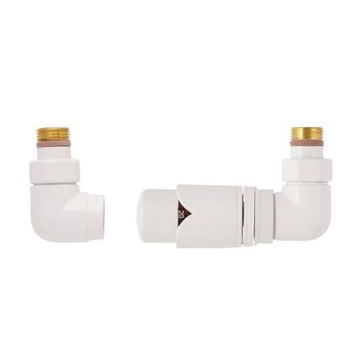 Strømberg Retur Termostat Ventilsæt - Højre, Hvid