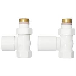 Strømberg Contract ventilsæt lige 1/2" , hvid