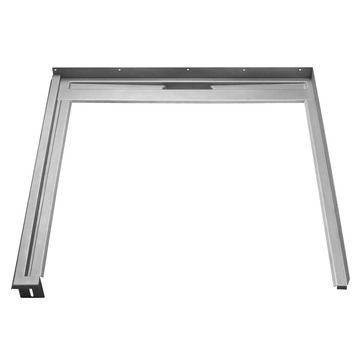 Unidrain Glassline Fast modul glasvæg - Vesnstrevendt 1000 x 900