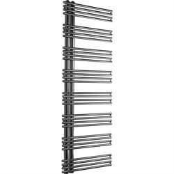 Kriss Kelly håndklædetørrer 1224x500mm i poleret rustfrit stål, Vendbar