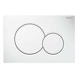 Geberit Sigma 01 Round betjeningsplade - Alpinhvid
