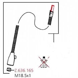 KWC Eve slange uden lys  - Rustfrit stål 