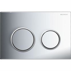 Geberit Omega 20 Round Betjeningsplade - Krom/mat/krom