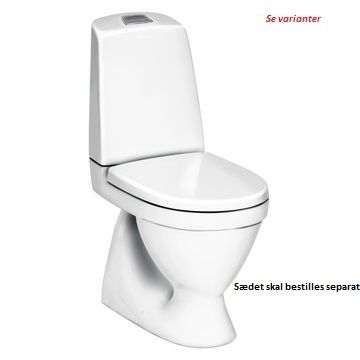Gustavsberg WC Nautic 5500L med skjult S-lås  - Med CeramicPlus
