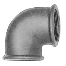 Galvaniseret vinkel muffe/muffe - 90 grader - Vælg variant