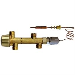 Redan PT°C brugsvandsregulator tryk- og termostatstyret, komplet med ICV