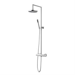 Cassøe Komplet Brusesæt med Termostat og rosetter, krom