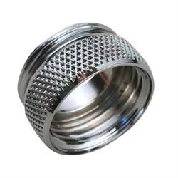 Forkromet overgang nippel/muffe 1/2" x 22 mm