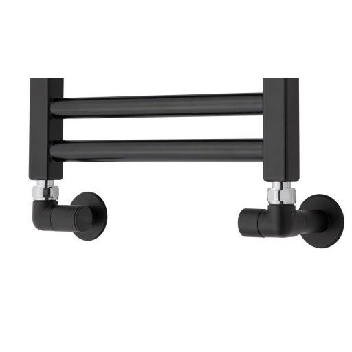 TVS Hjørnevinkel ventilsæt - Sort 