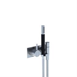 Vola 172 Brusebatteri med håndbruser - I børstet krom