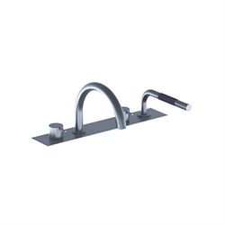 Vola badekarbatteri BK12  - Vola badekarbatteri BK12 i børstet krom