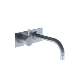 Vola håndvaskbatteri 112 med 160 mm tud - børstet krom