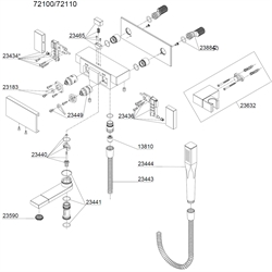 Damixa Rep.sæt omskifter vægbatteri (G-Type) 23440