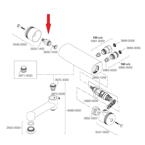FMM Armaturoverdel med kegle til T/9