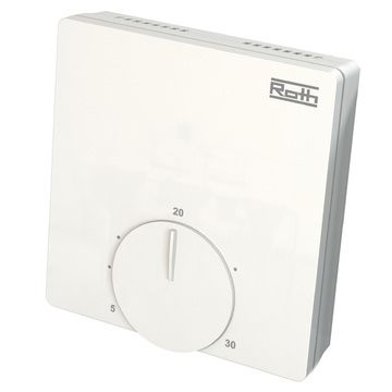 Roth touchline rumtermostat basic, analog, hvid