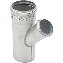 Blücher grenrør 45 grader Ø75-50 mm