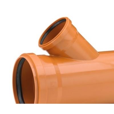 Uponor PVC-grenrør 200/160mm 45 grader