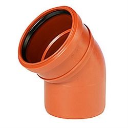 Uponor PP bøjning 110mm x 30 grader