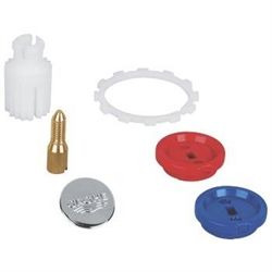 Grohe mærkeknap rød/blå