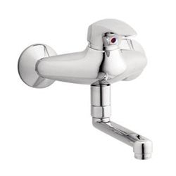 Damixa Space køkkenbatteri til vægmontering i krom