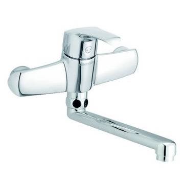 Damixa Rowan Køkkenarmatur til væg i krom - ekskl. Svingtud