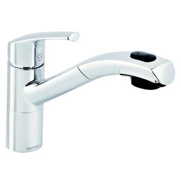 Damixa Rowan køkkenbatteri med udtrækbar tud, krom