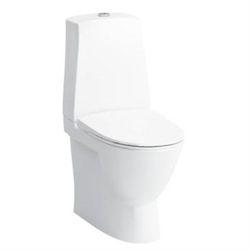 Laufen Pro-N back-to-wall toilet, Uden skyllekant, P-lås og LCC - til limning