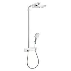 hansgrohe Raindance ShowerTablet Select E Showerpipe 300 2jet - Hvid/krom