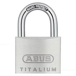ABUS titalium hængelås 64TI/50 enslukkende 6511