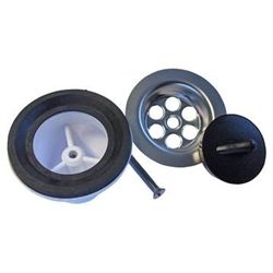 Intra bundventil 1,25" til vaskekar uden overløb med prop.