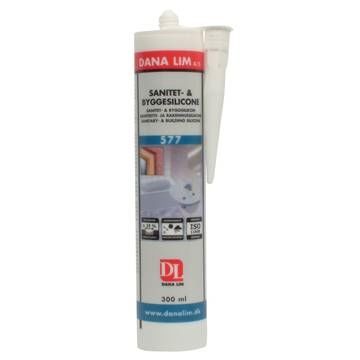 Dana lim sanitet byggesilicone 577 hvid
