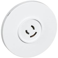 LK lampestikkontakt ø80 2l+j hvid