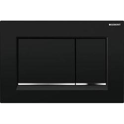 Geberit Betjeningsplade Sigma 20 Square - Sort/krom/sort