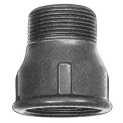 Galvaniseret spidsmuffe 1/2" x 3/8" 